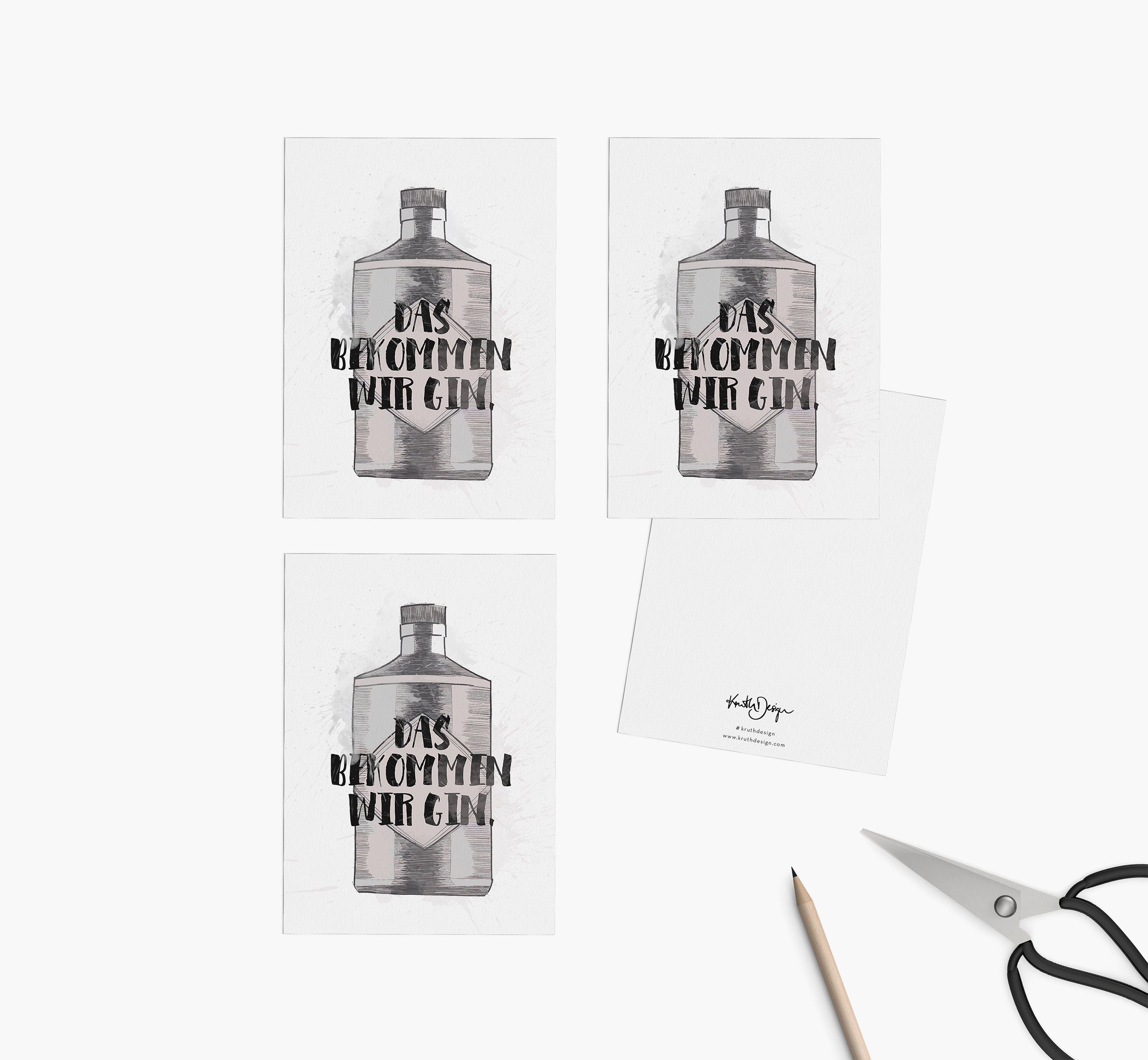 POSTKARTEN SET / Gin Spruch und Motiv Postkarten zur Hochzeit Etsy