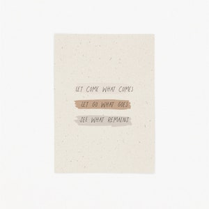 POSTKARTE REMAINS / Sprüche schwarz weiß Spruch Postkarten für Freundin zum Einzug, Hochzeit, Weihnachten, Geburtstag, Dankeskarte