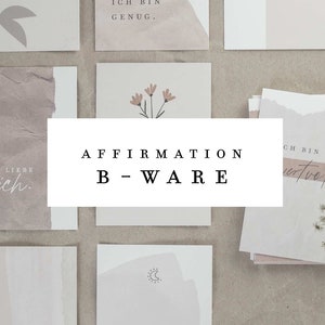 AFFIRMATIONSKARTEN SET / Mutmacher Karten 24 Karten mit Sprüchen und Illustrationen