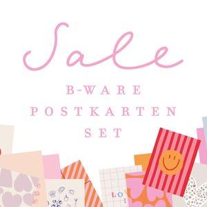 POSTKARTEN WUNDERTÜTE / B-Ware Karten Set zum Geburtstag, Weihnachten, Feiertagen, Umzug, Schulanfang, Hochzeit und mehr
