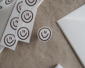 AUFKLEBER SMILE / Sticker für Small Business, Geschenkverpackung For You