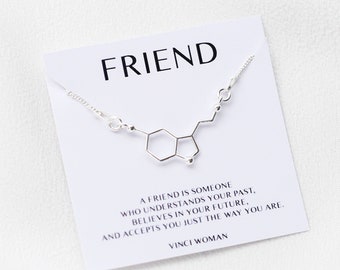 Friend Gift, Serotonin Bracelet, Friendship Gift,  Gift For Friend, Soul Sister Gift, Serotonin Molecule, Gift For Her, Birthday Jewelry