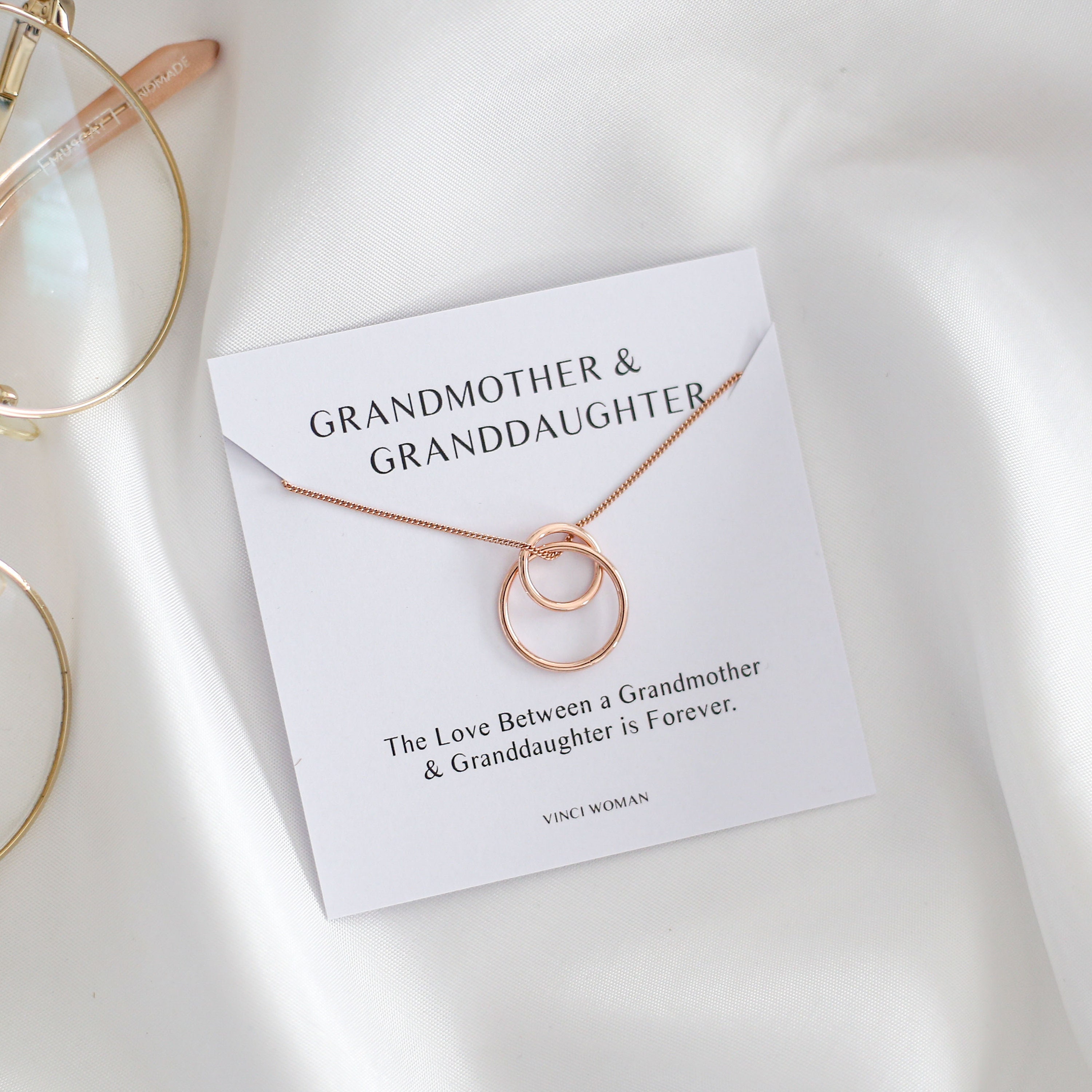 Grandmother mother hotsell granddaughter necklace