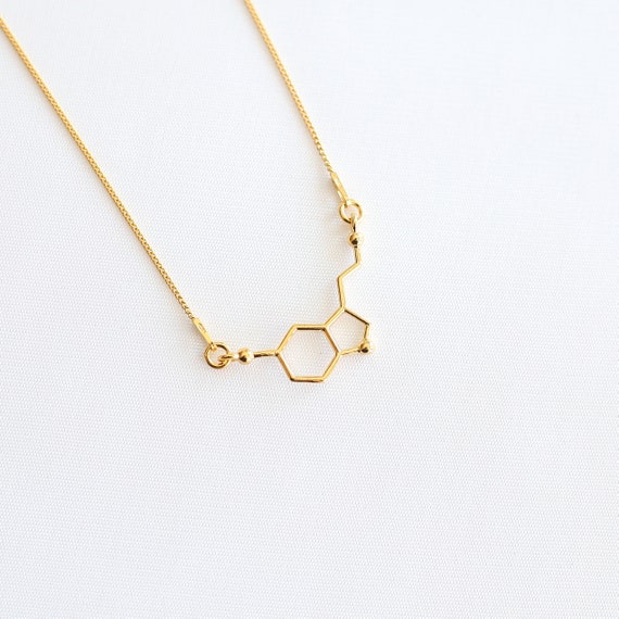 gold serotonin necklace