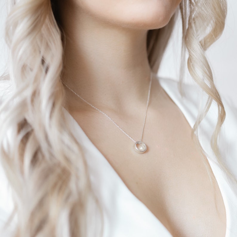 Infinity Sister Gift Infinity Necklace Eternity Necklace Interlocking Circle Necklace Gift For Her Silver Karma Necklace Karma Jewelry