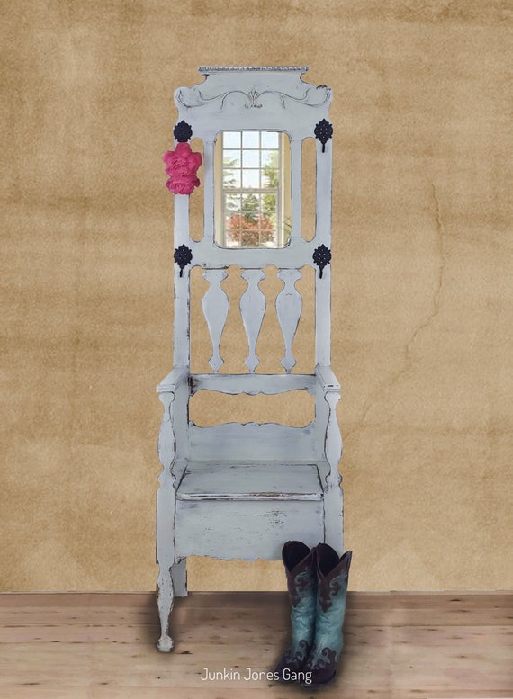 Antique Oak Hall Etsy