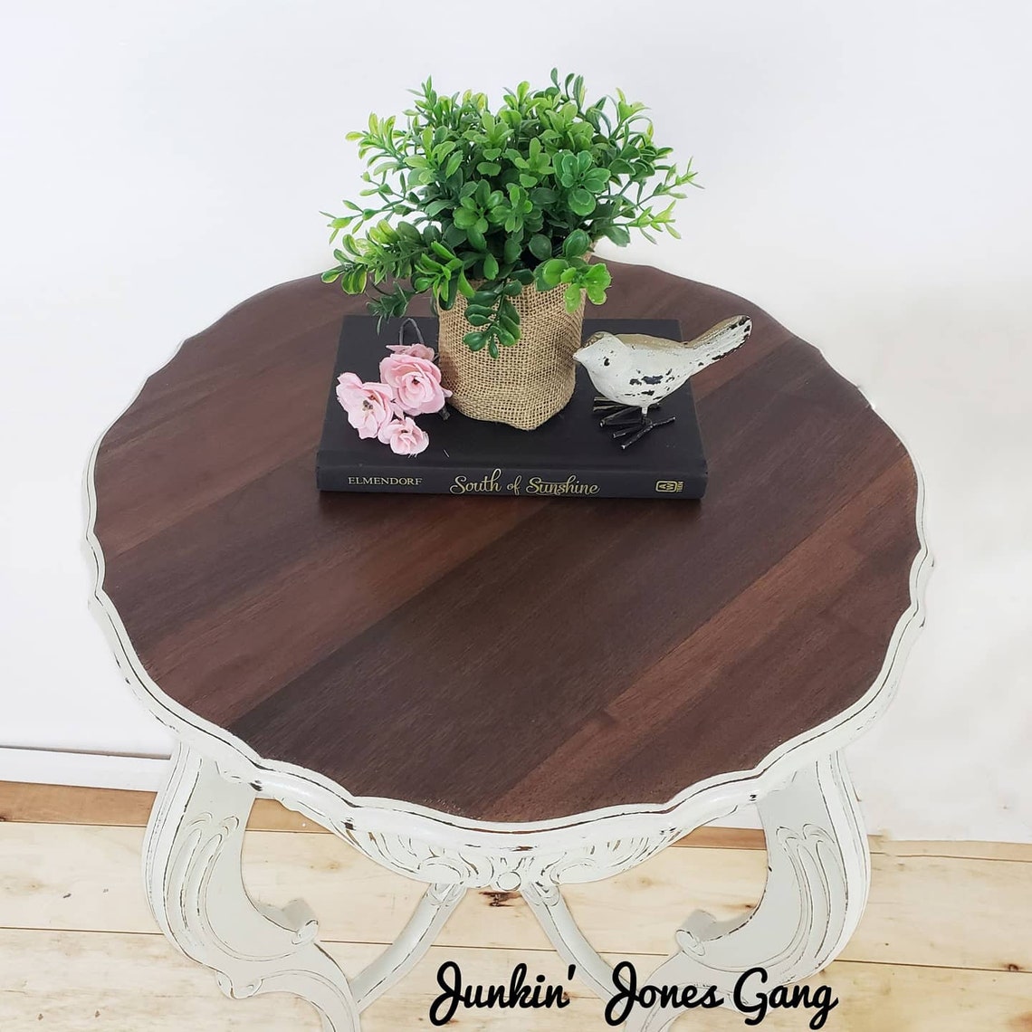 Queen Anne Bedside Tables. White Farmhouse Nightstands. French Etsy