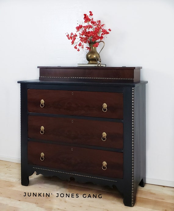 boys black dresser