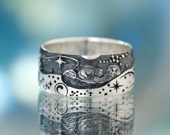 Otter Ring, Sea Otter, Otter and Baby Otter, Otter Ring, Otters in