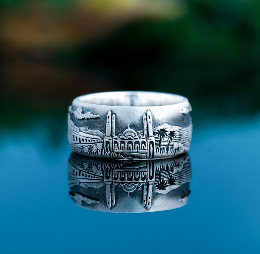 KUTCEK Kreuzring Herren Titanstahl - Vintage Design Schmuck Für Besondere Anlässe