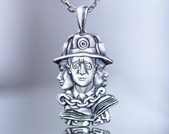 The future of George Orwell - pendant based on the novel 1984 - dystopia - Author's pendant of the writer