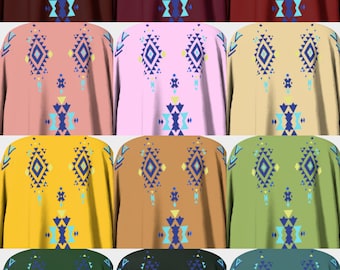 Kimono drappeggiato in chiffon Ala Mhigan - Variante maschile