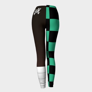 Checkered Haori Leggings