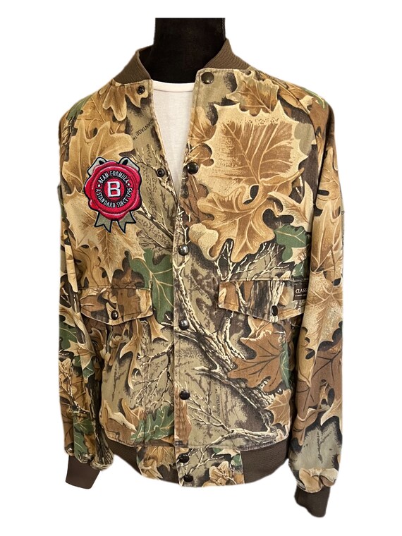 Ranger Bomber Jacket Mens Camo Small Jim Beam Hunting… Gem