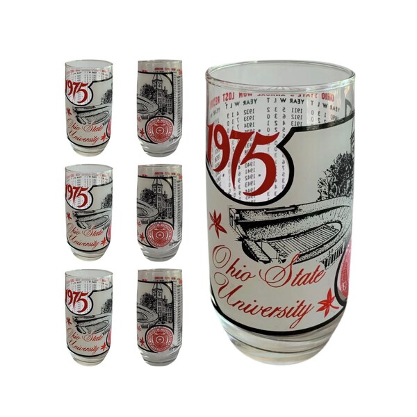 Ohio State Glasses Etsy