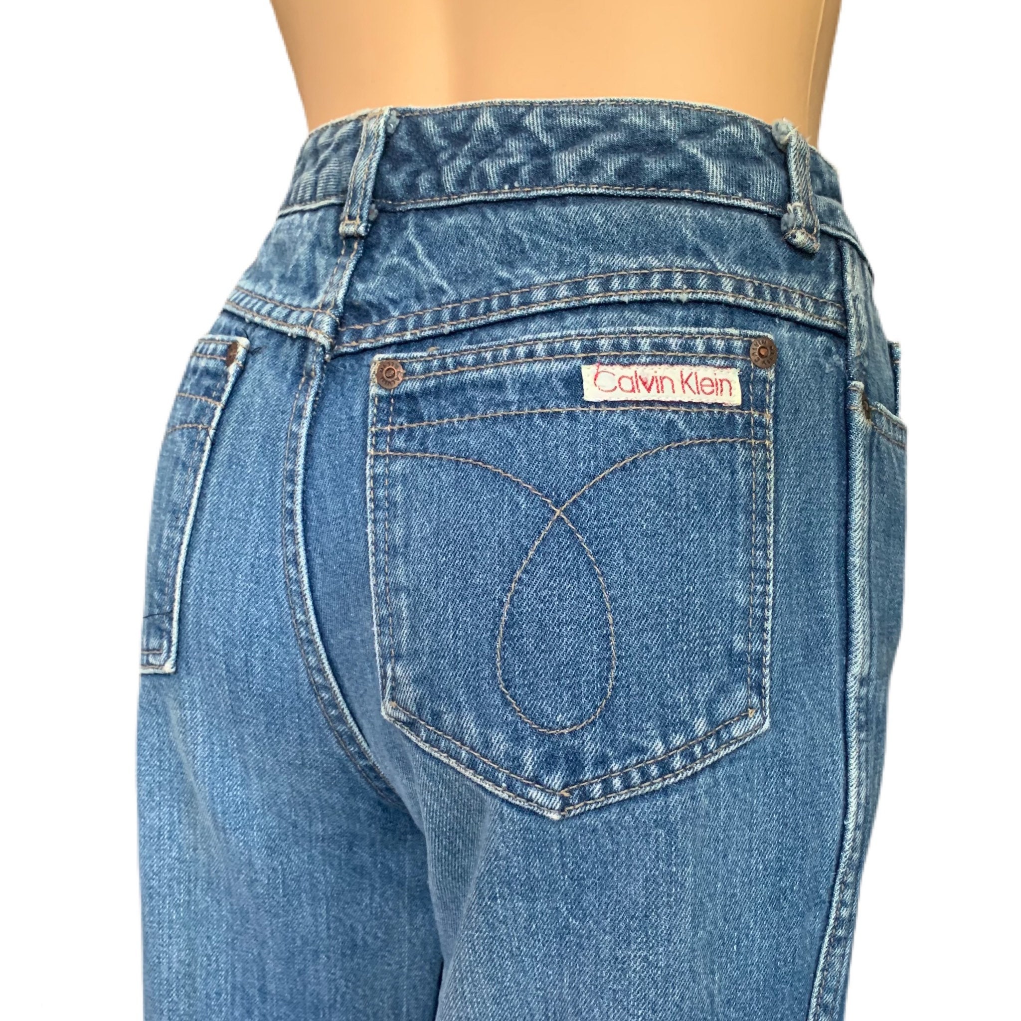Calvin Klein Jeans Vintage 80s Calvin Klein High Waisted Jeans Etsy