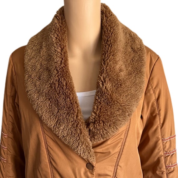 Avon Canada Sherpa Jacket Womens Brown Medium She… - image 7