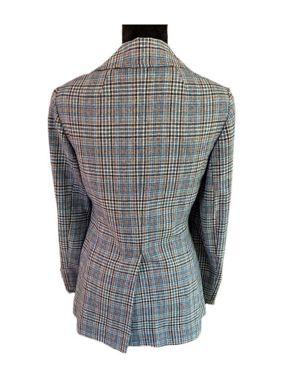 Pendleton Pant Suit Womens Blue Plaid Size 10 Woo… - image 7