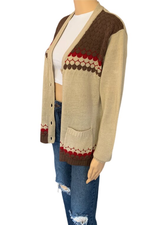 Kmart Cardigan Womens Brown Medium Grunge Kurt Co… - image 4