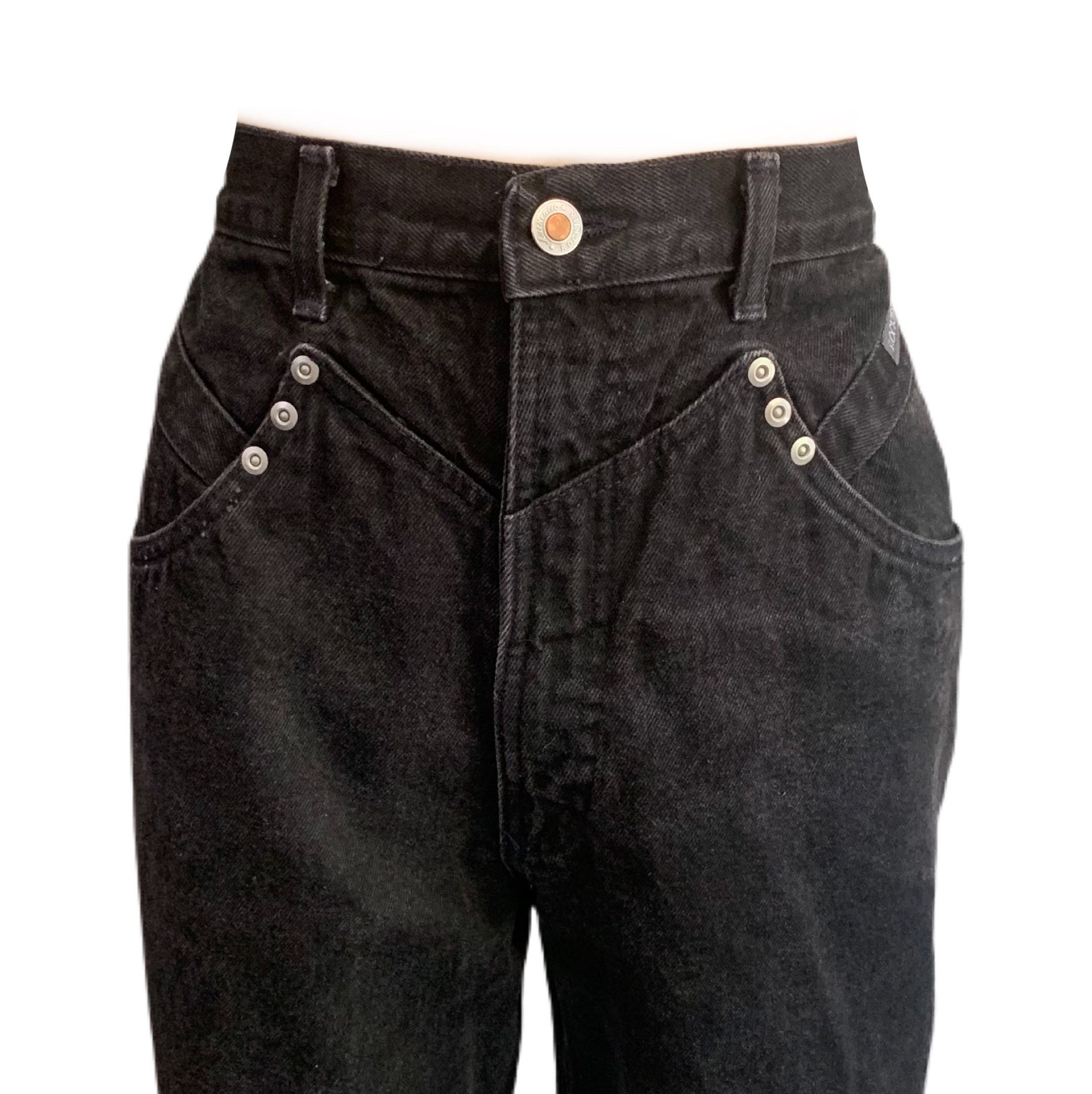 Rocky Mountain Jeans Vintage 90s Black High Waist Rockies Etsy