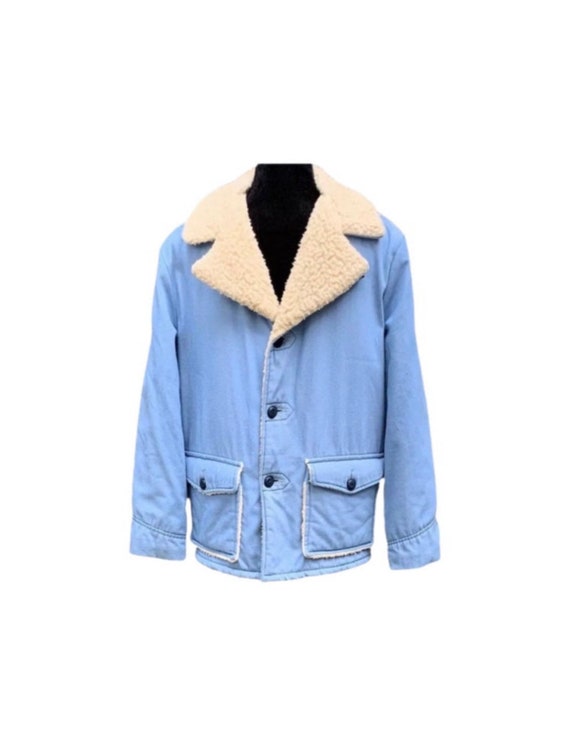 Sherpa Jacket | Sears | Sherpa | Denim Coat | 70s