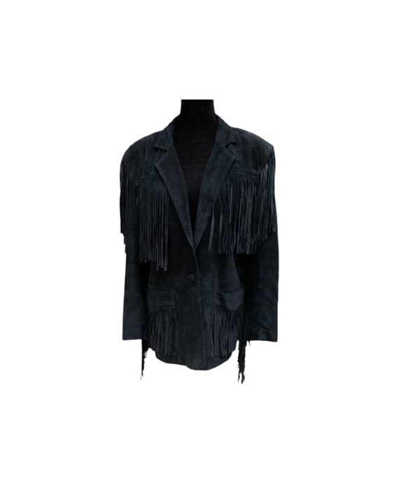 Suede Leather Jacket | AB Sport | Fringe Leather J