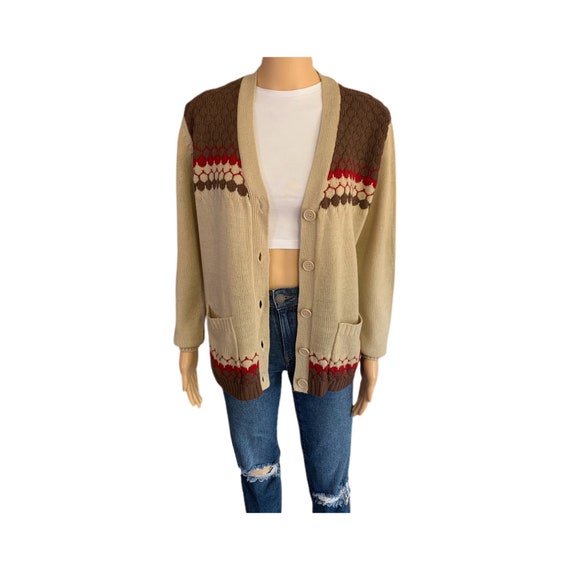 Kmart Cardigan Womens Brown Medium Grunge Kurt Co… - image 1