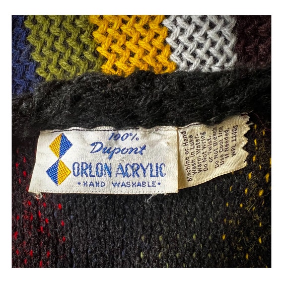 Dupont Rainbow Hippie Sarape Womens Striped Knit … - image 7