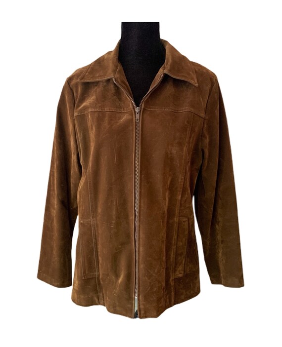 Velvet Jacket - Vintage Fingerhut Jacket - Brown V