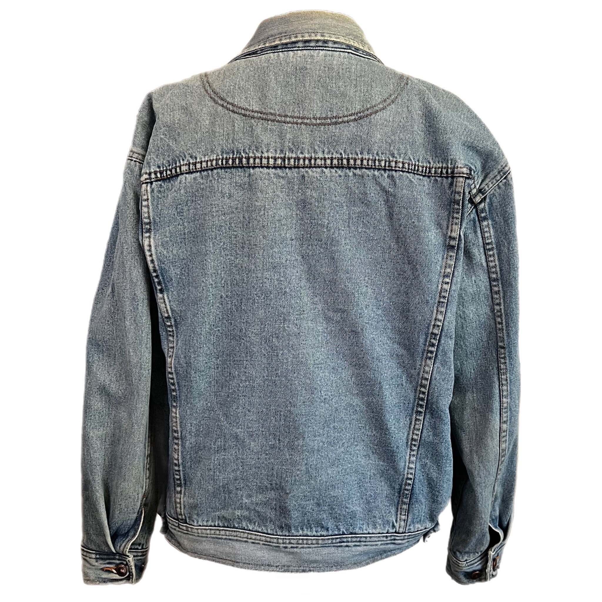Men's Vintage Denim Jacket Blanket Lined Grunge Jean Etsy
