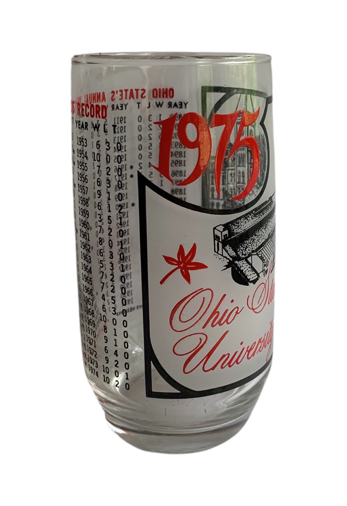 Ohio State University 1975 GlasSport Glass Tumbler Set de 6 Etsy