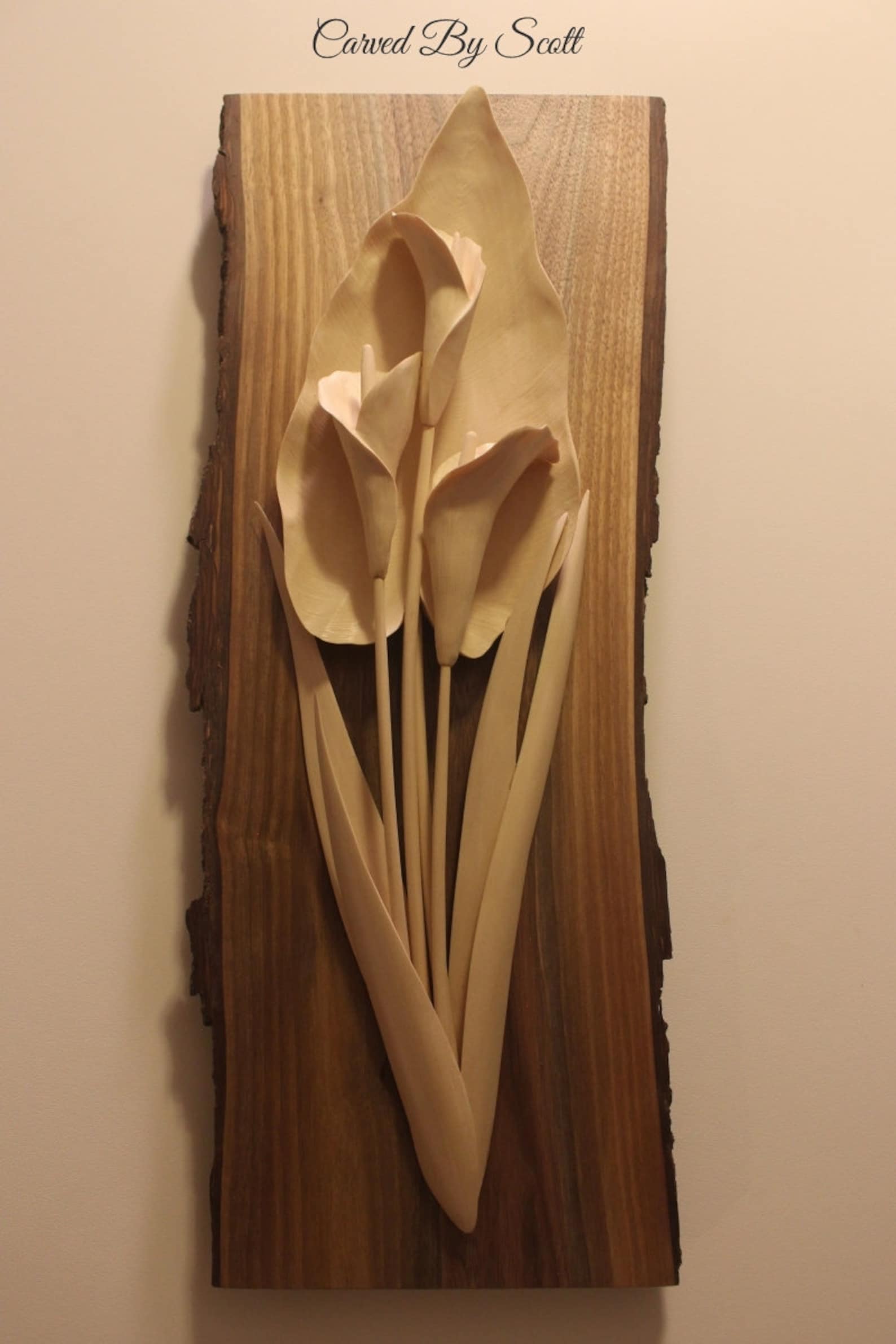Calla Lily Display handmade calla lilies wood lily wooden Etsy