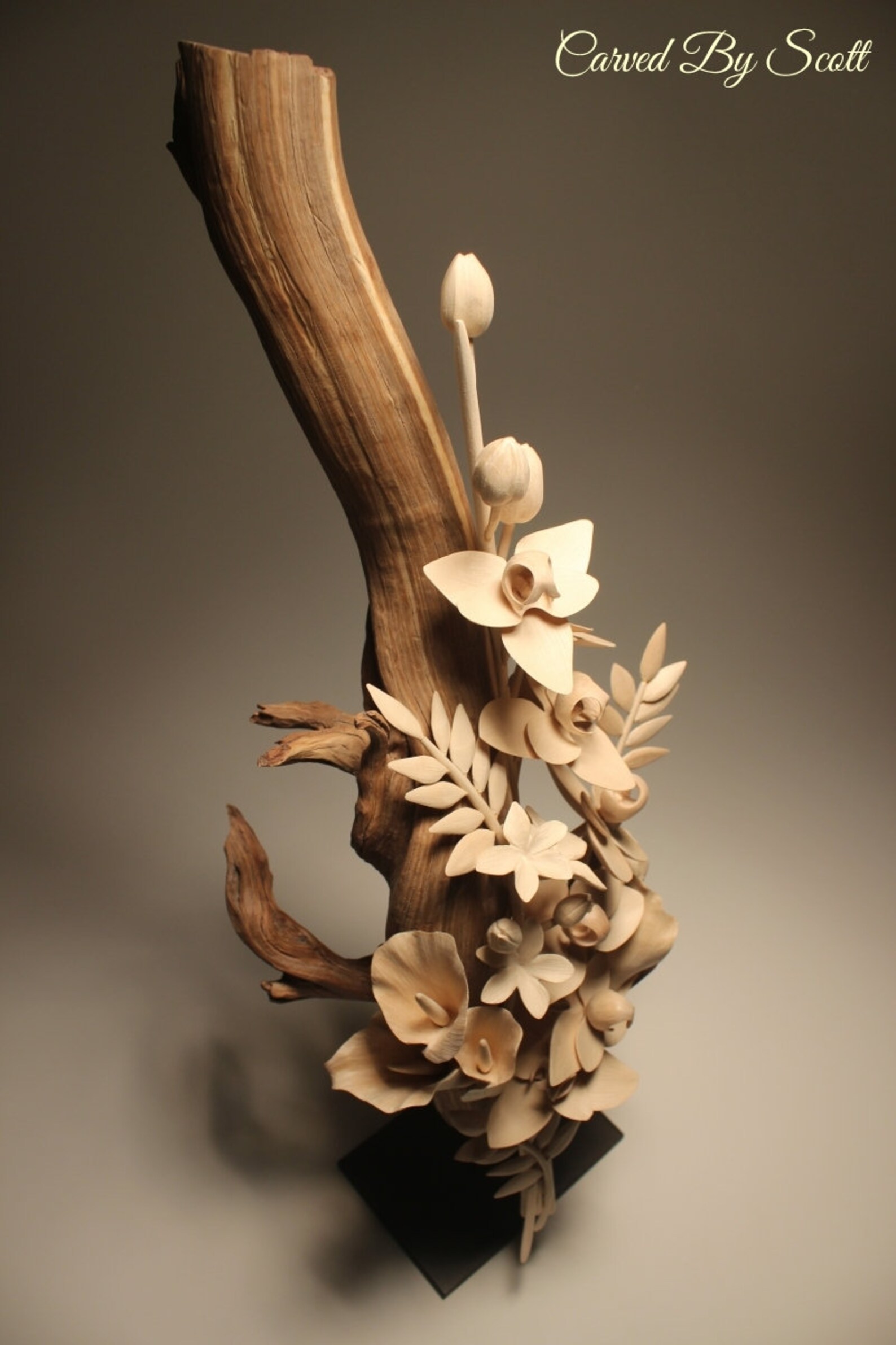 Handmade Flower bouquet wood flowers hand carved wooden Etsy
