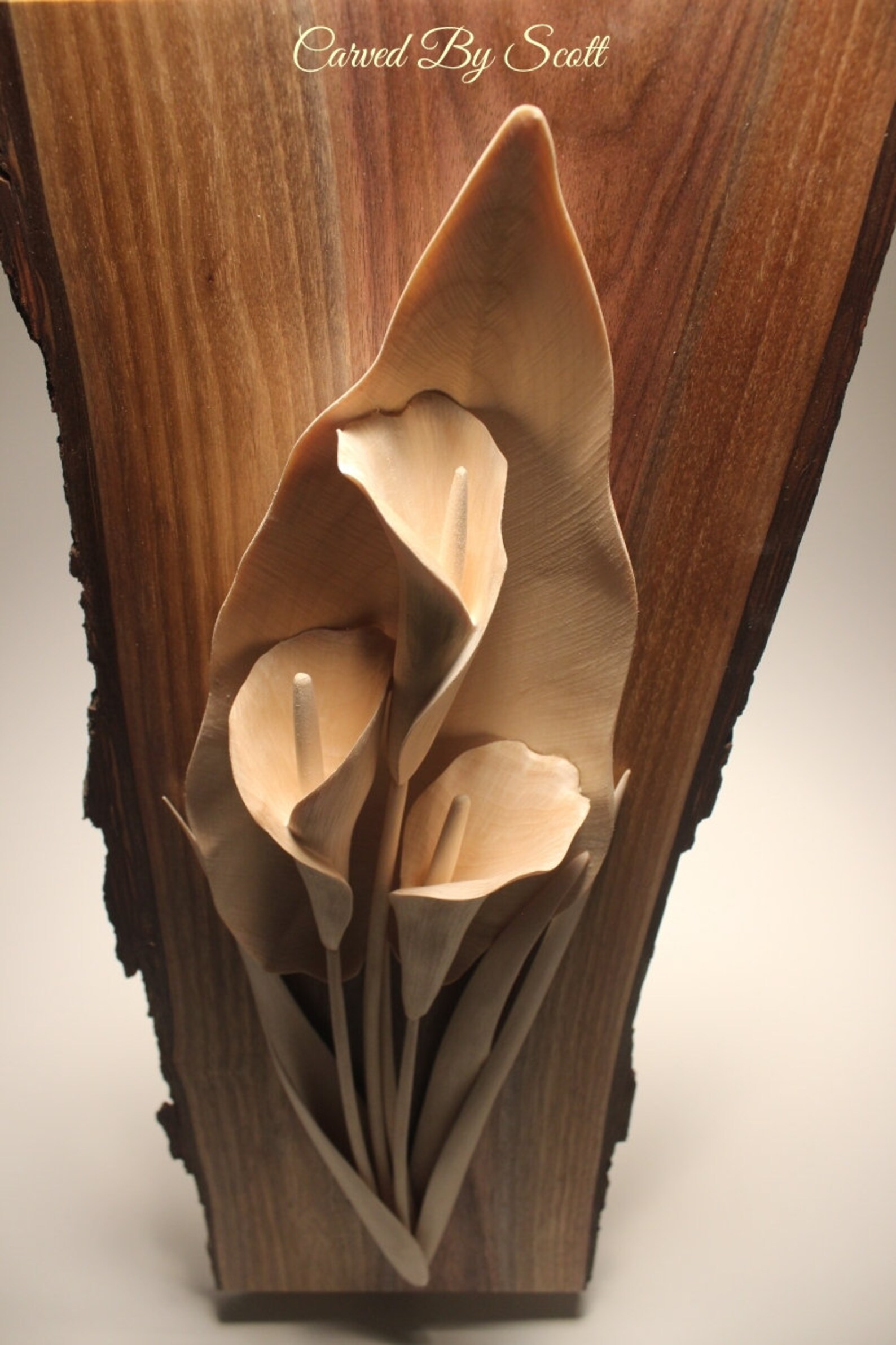 Calla Lily Display handmade calla lilies wood lily wooden Etsy