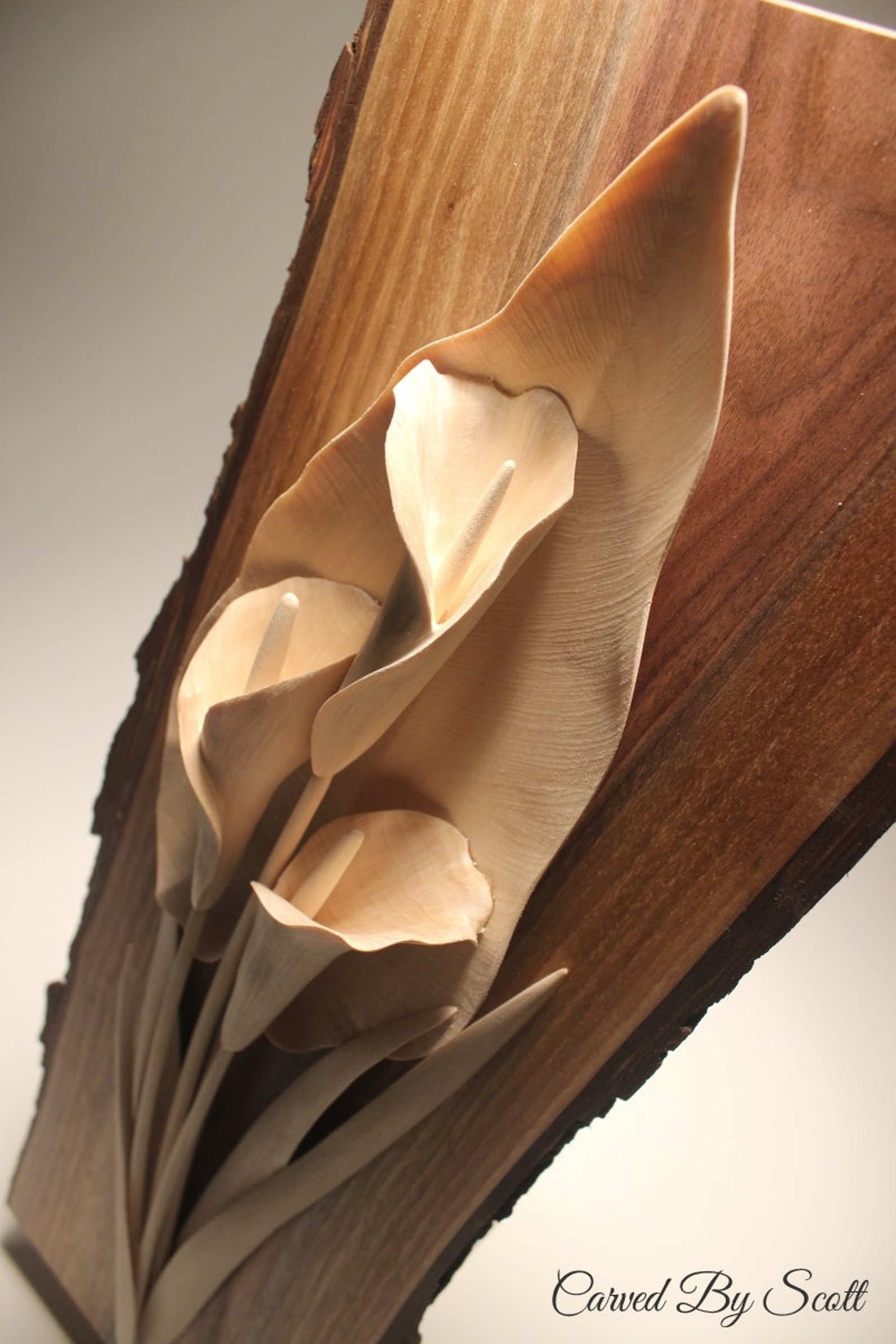 Calla Lily Display handmade calla lilies wood lily wooden Etsy