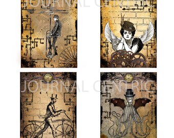 Grungy Steampunk Digital Journal Add-On Kit