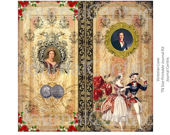 Digitale kit Victorian Love: TN-formaat