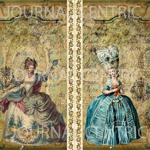 French Rococo Digital Journal Kit