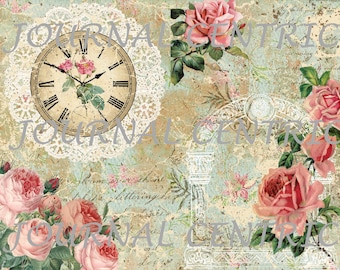 Shabby Rose Digital Journal Kit