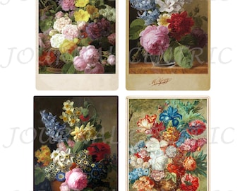 Bouquet Journaling Karten Ephemera