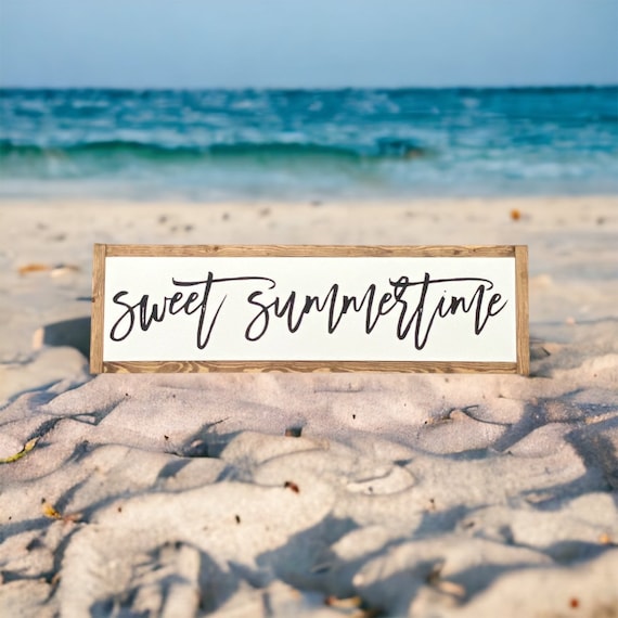 25x7 / Sweet Summertime Wood Sign / Summer Wall Art / Summer Farmhouse Decor / Boho Summer Decor