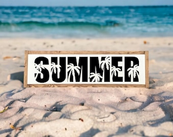 25x7 / Summer Wood Sign / Summer Wall Art / Summer Farmhouse Decor / Boho Summer Decor