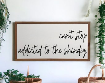 25x13 / Can't Stop Addicted to the Shindig / Red Hot Chili Peppers RHCP Lyrics / Music Wall Decor / 90s Alternative