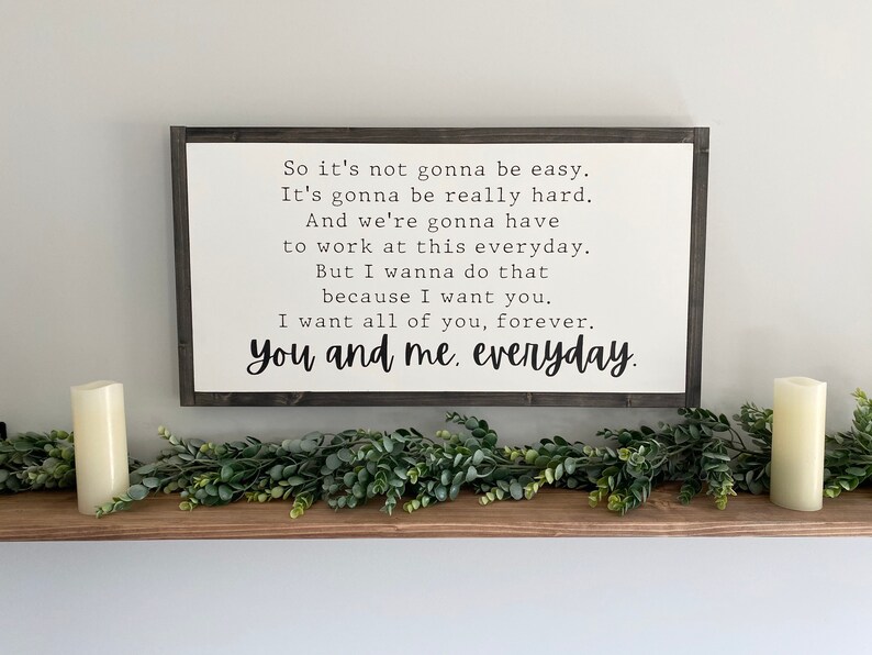 25x13 / The Notebook / I Want All of You Forever / Noah and Etsy