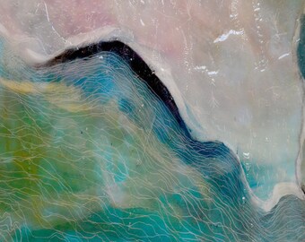 reproduction of an original abstract painting 20 x 30