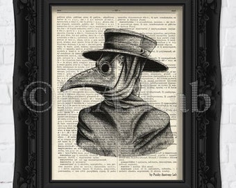 Plague Doctor Poster Etsy