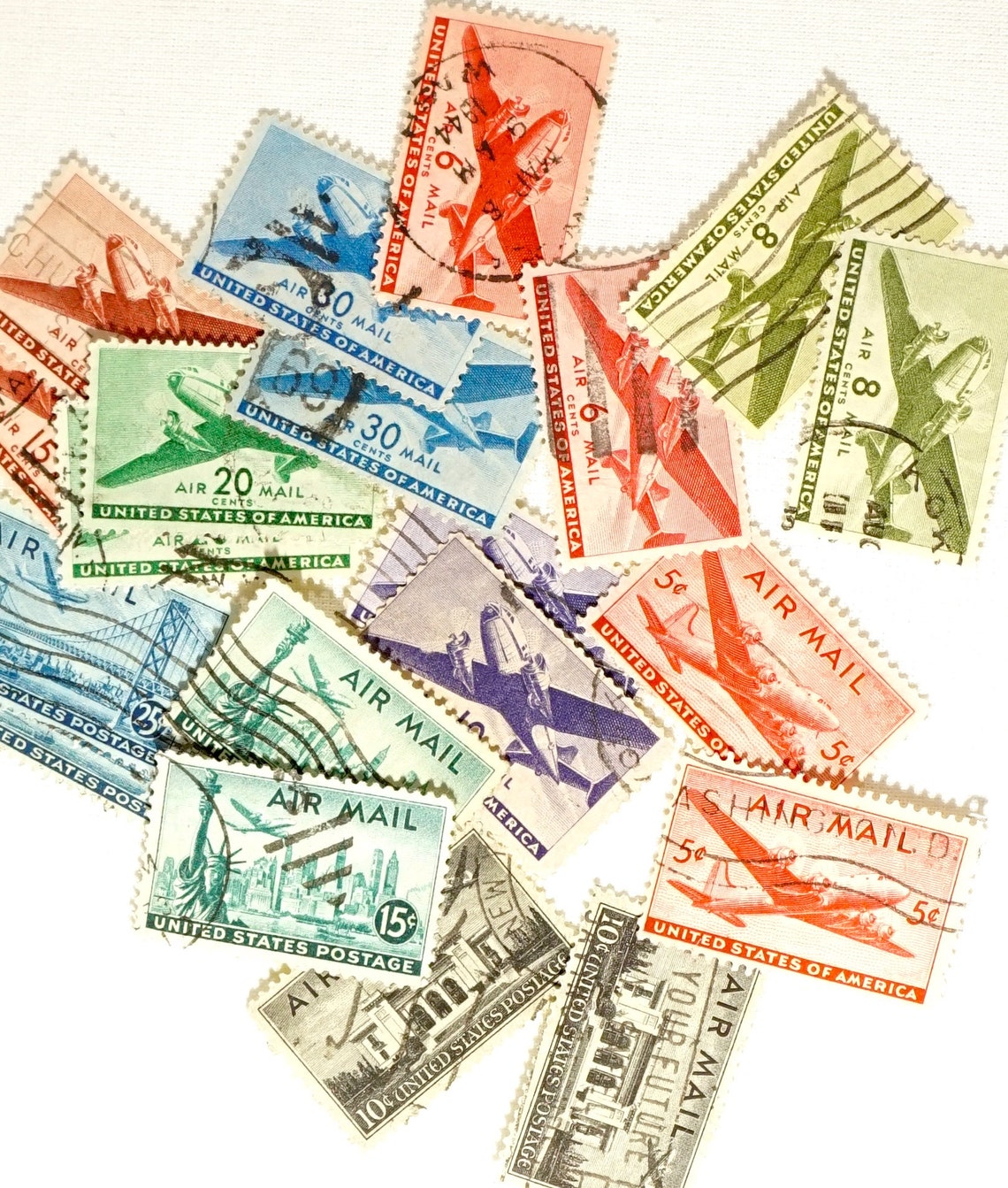 value of airmail 5 riyals stamps
