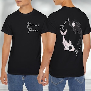 Tui and La Koi Fish Avatar the Last Airbender Shirt Matching Couple black and white Unisex Ultra Cotton Koi