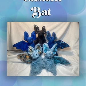 Pipistrello di peluche personalizzato
