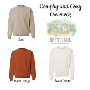Pumpkin Outline Embroidered Sweatshirt- Pumpkin Outline Pullover - Simple Fall Pumpkin Crewneck - Minimal Fall Sweatshirt - Thanksgiving image 8